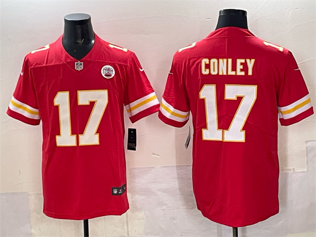 Personalized Men’s Kansas City Chiefs #17 Chris Conley Red Untouchable Limited Stitched Football Jersey