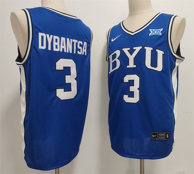 Personalized Men’s Duke Blue Devils #3 AJ Dybantsa Blue Stitched Basketball Jersey