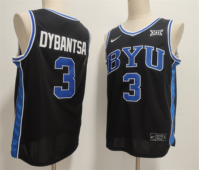 Personalized Men’s Duke Blue Devils #3 AJ Dybantsa Black Stitched Basketball Jersey
