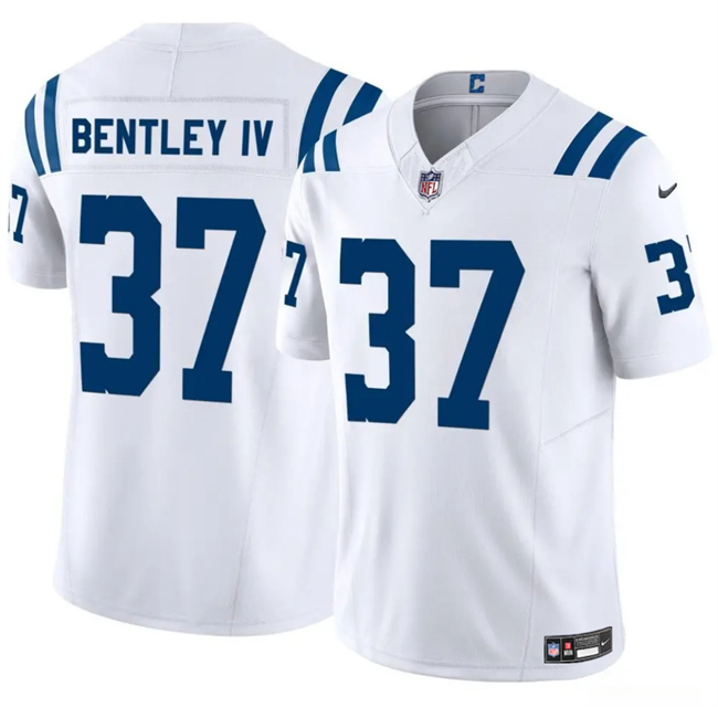 Personalized Men’s Indianapolis Colts #37 Ulysses Bentley IV White 2025 F.U.S.E. Limited Stitched Football Jersey