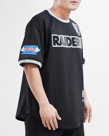Personalized Custom Men’s NFL Las Vegas Raiders LOGO CLASSIC MESH BUTTON UP SHIRT Black