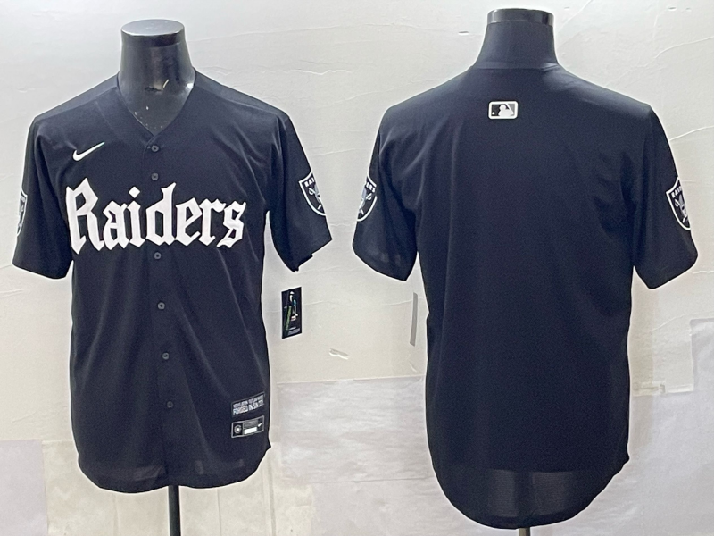 Personalized Men’s Las Vegas Raiders Blank Black ‘Gothic Sin City Shadows Edition’ Limited Stitched Baseball Jersey