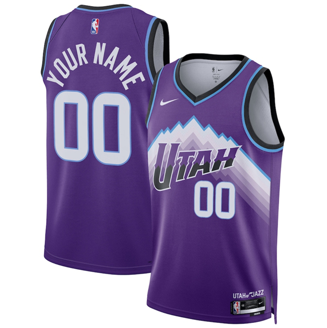 Personalized Men’s Utah Jazz Active Player Purple 2025 Icon Edition Stitched Basketball Jersey