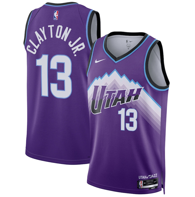 Personalized Men’s Utah Jazz #13 Walter Clayton Jr. Purple 2025 Icon Edition Stitched Basketball Jersey