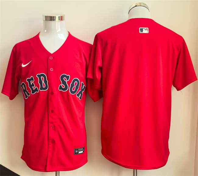 Personalized Men’s Boston Red Sox Blank Red Limited Stitched Baseball Jersey