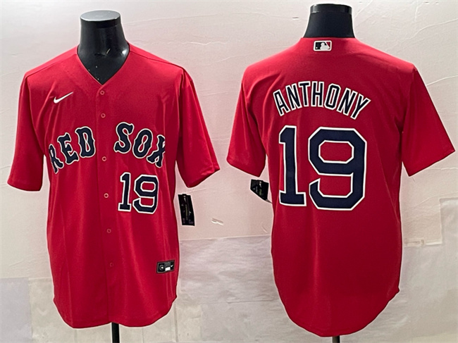 Personalized Men’s Boston Red Sox #19 Roman Anthony Red Cool Base Stitched Baseball Jersey