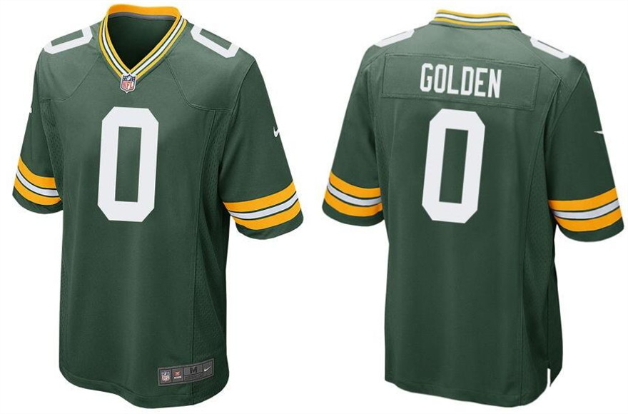 Personalized Men’s Green Bay Packers #0 Matthew Golden Green 2025 Stitched Game Jersey