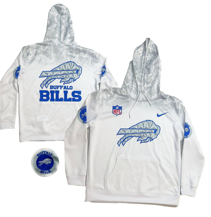 Personalized Men’s Buffalo Bills 2025 2026 Rivalries Cold Front Hoodie