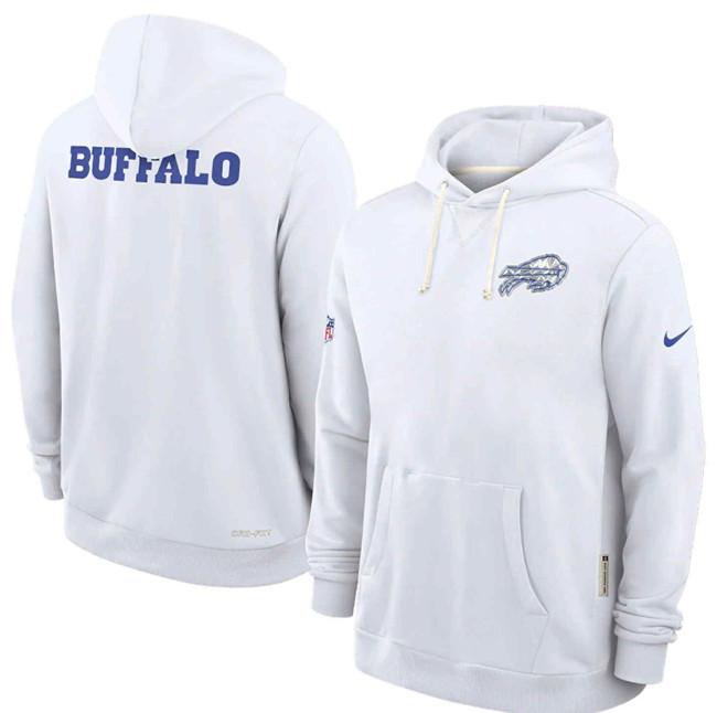 Personalized Men’s Buffalo Bills White 2025 Rivalry Series Pullover Hoodie