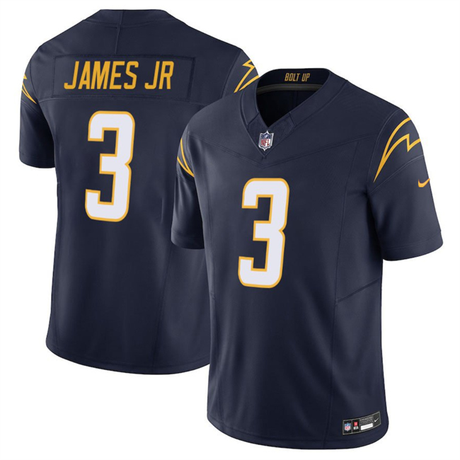 Personalized Men’s Los Angeles Chargers #3 Derwin James JR Navy 2025 F.U.S.E Limited Stitched Football Jersey