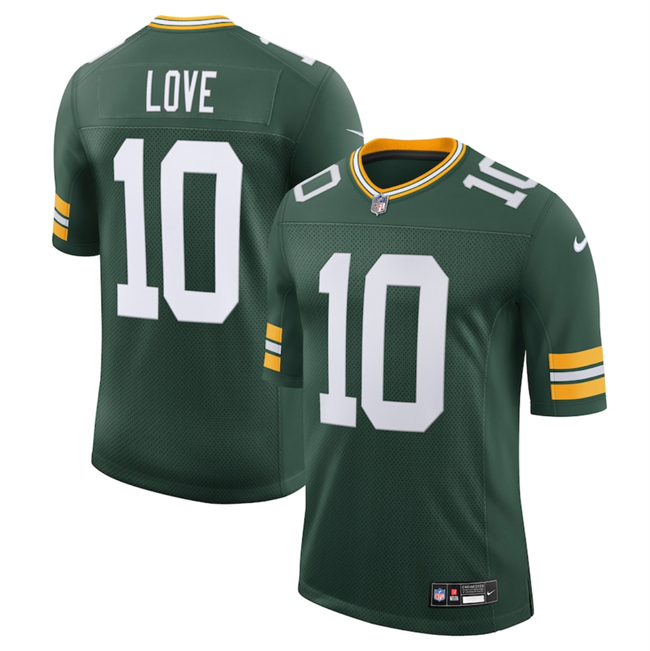 Personalized Men’s Green Bay Packers #10 Jordan Love Green 2025 New Untouchable Limited Stitched Football Jersey