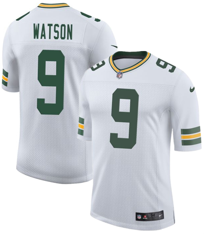 Personalized Men’s Green Bay Packers #9 Christian Watson White 2025 New Untouchable Limited Stitched Football Jersey