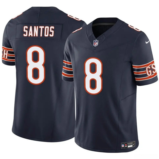 Personalized Men’s Chicago Bears #8 Cairo Santos Navy 2025 F.U.S.E. Untouchable Limited Stitched Football Jersey