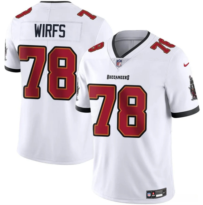 Personalized Men’s Tampa Bay Buccaneers #78 Tristan Wirfs White 2025 Untouchable Limited Stitched Football Jersey