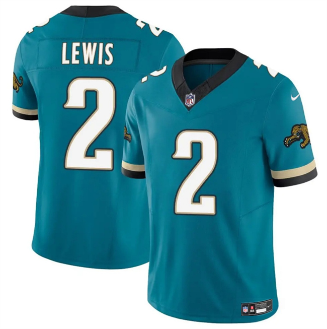 Personalized Men’s Jacksonville Jaguars #2 Jourdan Lewis Teal 2025 F.U.S.E. Untouchable Limited Stitched Jersey