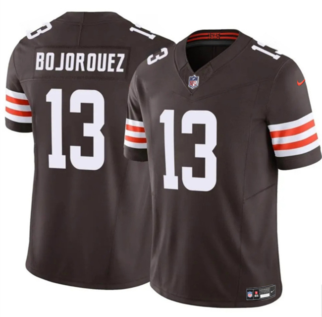 Personalized Men’s Cleveland Browns #13 Corey Bojorquez Brown F.U.S.E. Limited Stitched Football Jersey