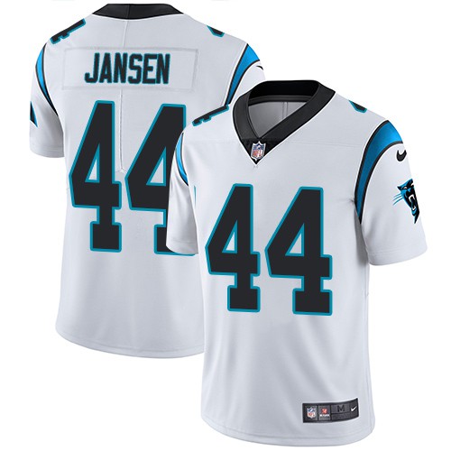 Personalized Men’s #44 J.J. Jansen Carolina Panthers Limited Untouchable Road Jersey White