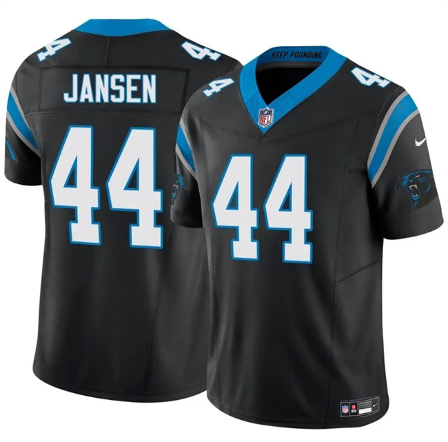 Personalized Men’s Carolina Panthers #44 J.J. Jansen Black 2025 F.U.S.E. Limited Stitched Football Jersey