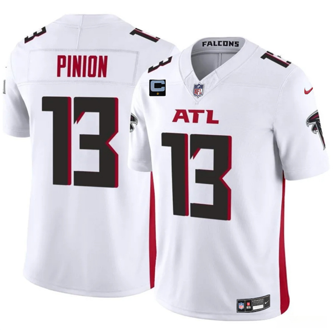 Personalized Men’s Atlanta Falcons #13 Bradley Pinion White 2025 F.U.S.E With 1-Star C Patch Untouchable Limited Stitched Football Jersey