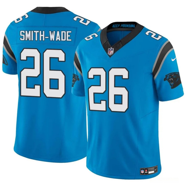 Personalized Men’s Carolina Panthers #26 Chau Smith-Wade Blue 2025 F.U.S.E. Limited Stitched Football Jersey
