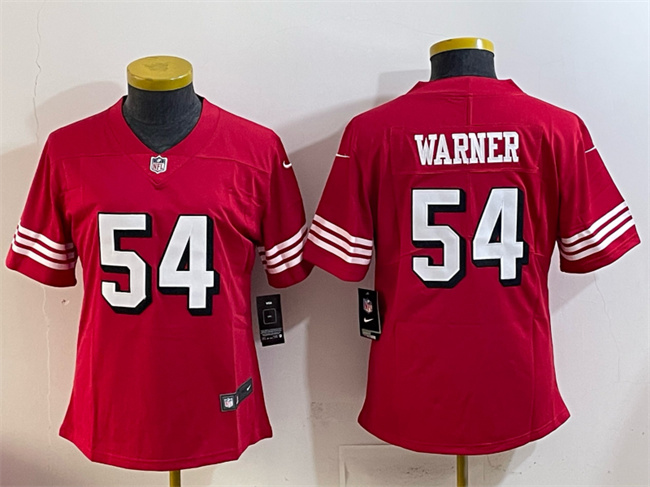 Personalized Youth San Francisco 49ers #54 Fred Warner New Red Untouchable Stitched Football Jersey