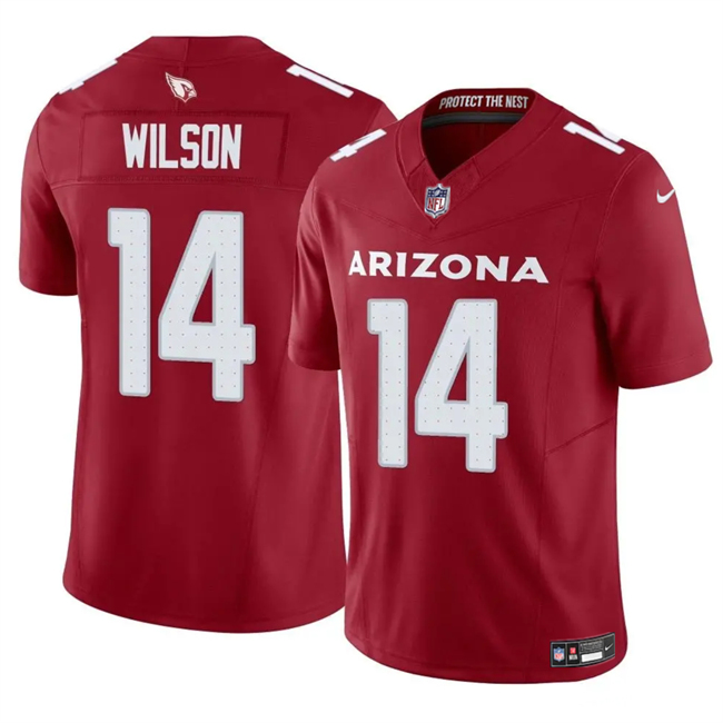 Personalized Men’s Arizona Cardinals #14 Michael Wilson Red 2025 F.U.S.E. Untouchable Limited Stitched Jersey