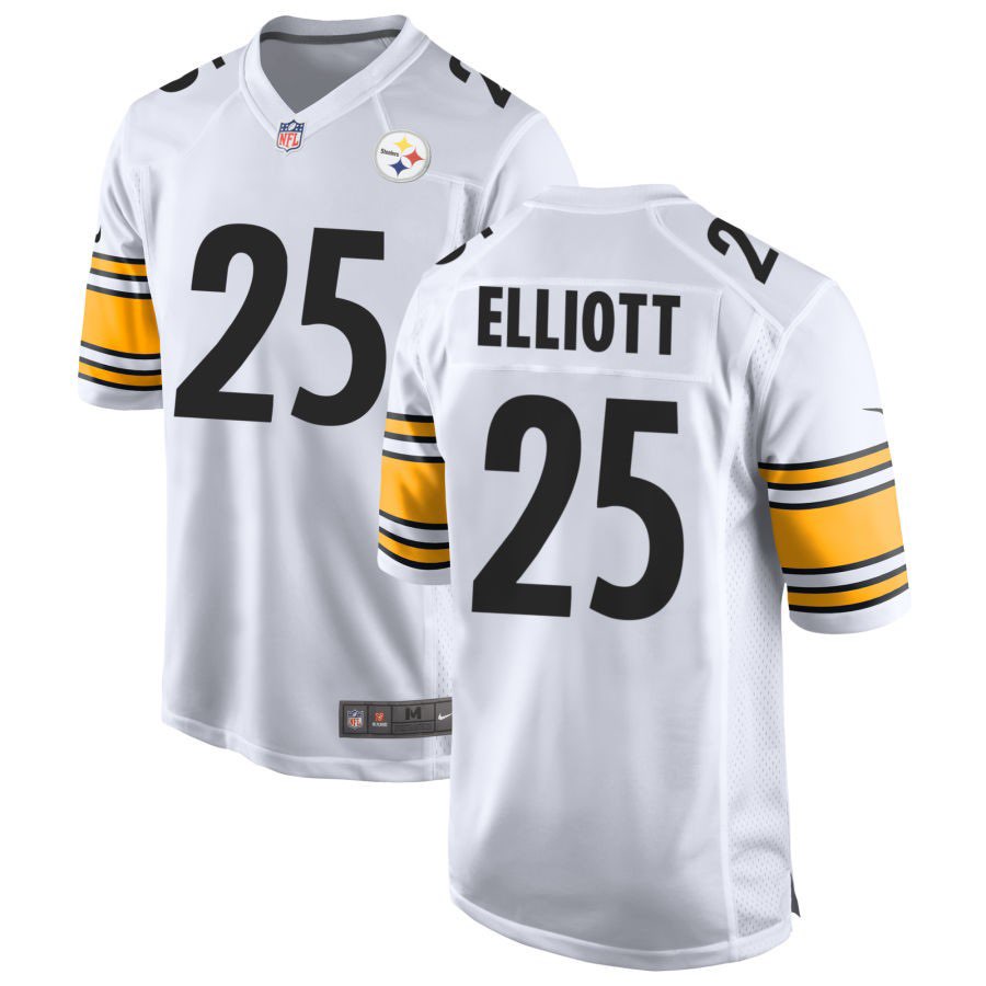 Personalized Men’s Pittsburgh Steelers #25 DeShon Elliott White Untouchable Limited Stitched Jersey