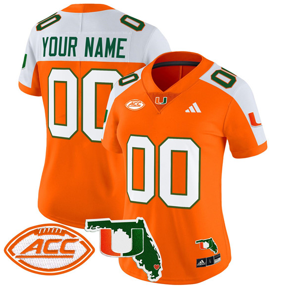 Personalized Women’s Oregon Ducks Active Player Orange Alternate 2024 F.U.S.E. Florida Patch Limited Stitched Football Jersey(Run Small)