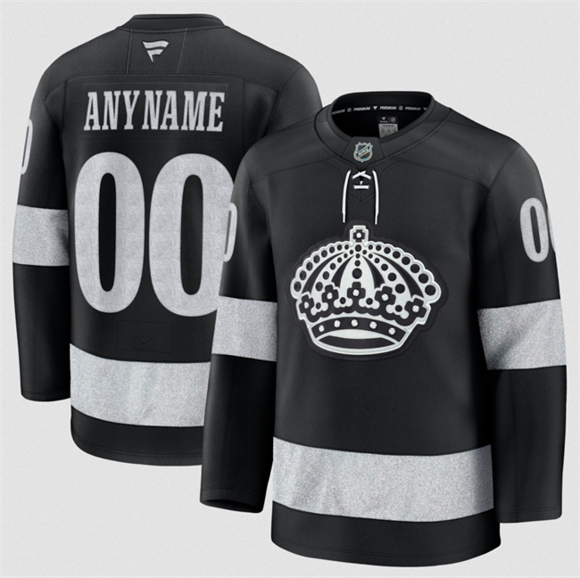 Personalized Men’s Los Angeles Kings Black Alternate Stitched Hockey Jersey