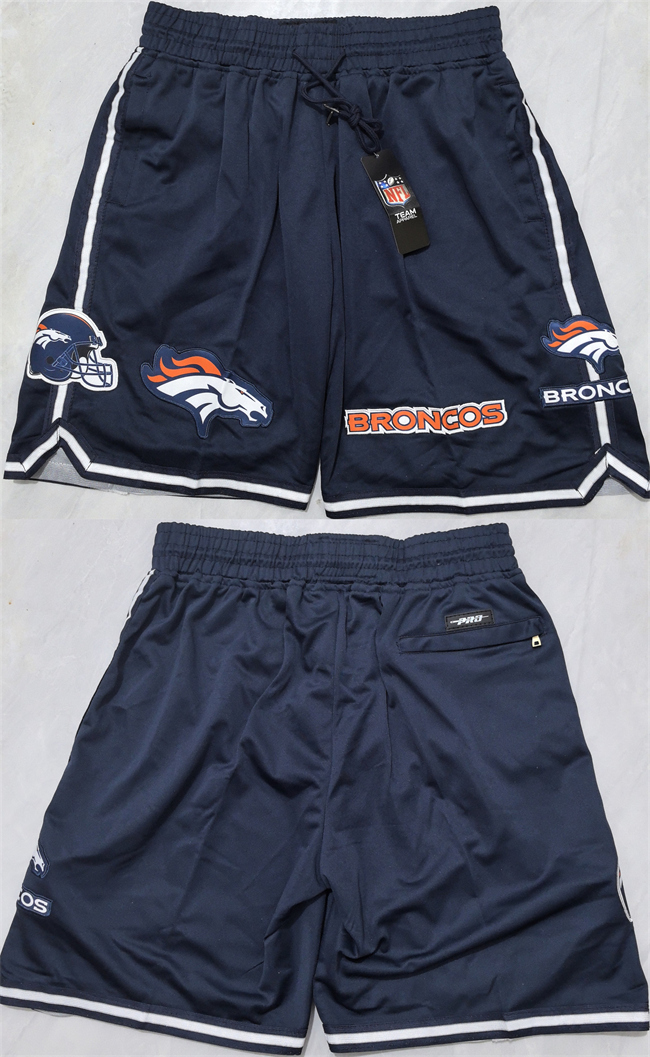Personalized Men’s Denver Broncos Navy Shorts(Run Small)