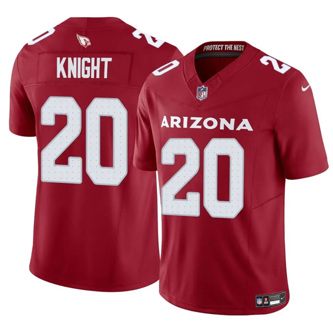 Personalized Men’s Arizona Cardinals #20 Bam Knight Red 2025 F.U.S.E. Untouchable Limited Stitched Jersey