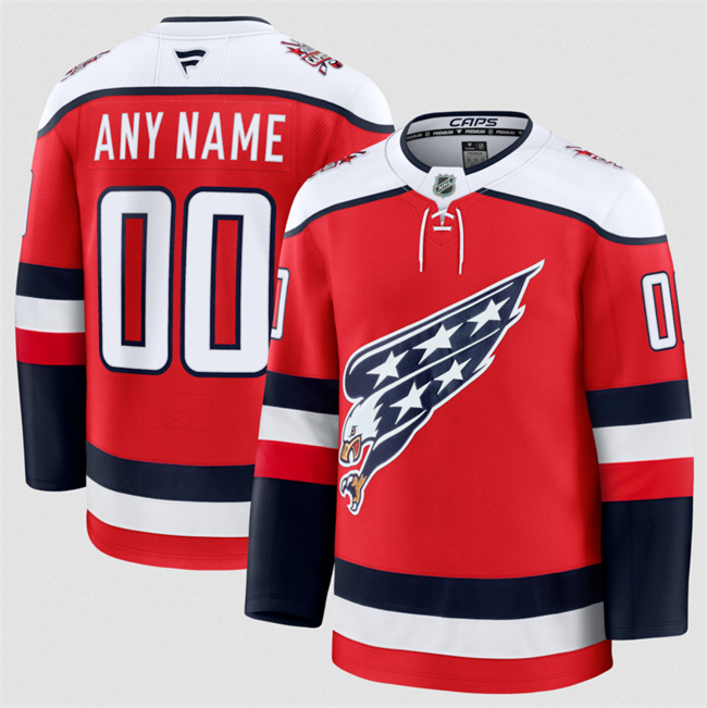 Personalized Men’s Washington Capitals Red 2025-26 Alternate Stitched Hockey Jersey