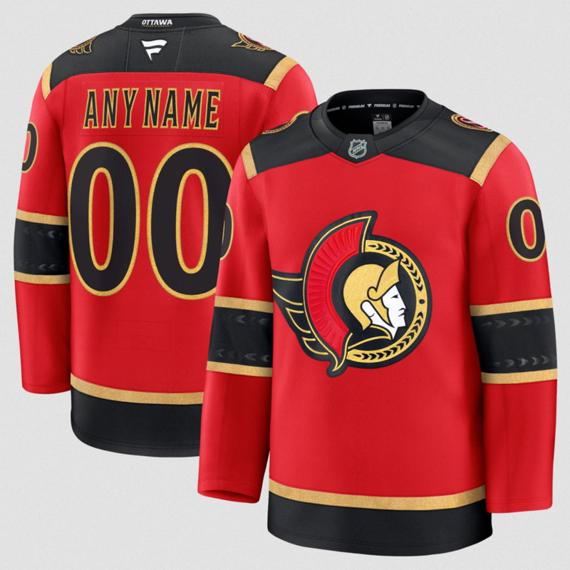 Personalized Men’s Ottawa Senators Red AlternateStitched Hockey Jersey