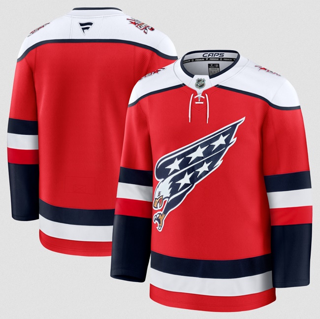 Personalized Men’s Washington Capitals Blank Red 2025-26 Alternate Stitched Hockey Jersey