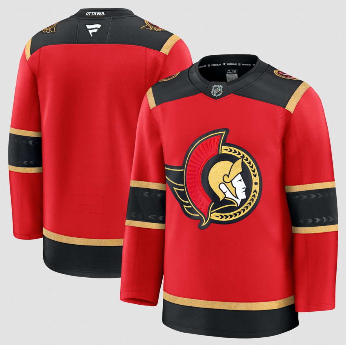 Personalized Men’s Ottawa Senators Blank Red Alternate Stitched Hockey Jersey