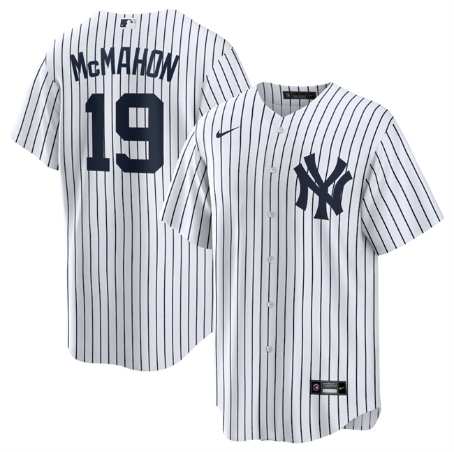 Personalized Men’s New York Yankees #19 Ryan McMahon White 2025 Cool Base Stitched Baseball Jersey
