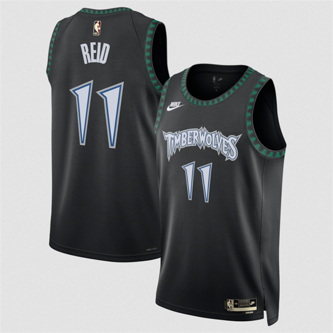 Personalized Men’s Minnesota Timberwolves #11 Naz Reid Black 2025 Classic Edition Stitched Jersey