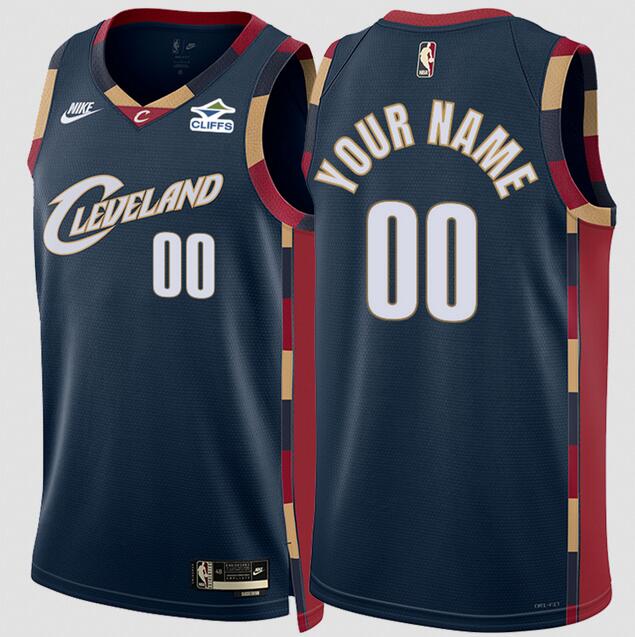 Personalized Men’s Cleveland Cavaliers Active Player Navy 2025 26 Classic Edition Stitched Basketball Jersey