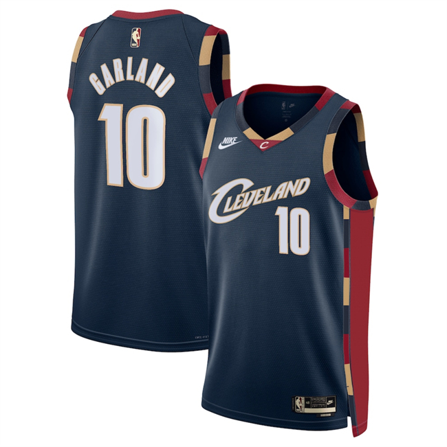 Personalized Men’s Cleveland Cavaliers #10 Darius Garland Navy 2025 Classic Edition Stitched Jersey