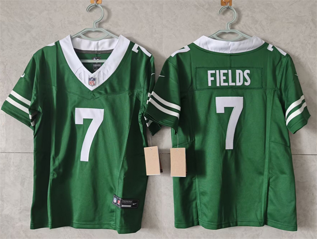 Personalized Women’s New York Jets #7 Justin Fields Green F.U.S.E. Stitched Jersey(Run Small)