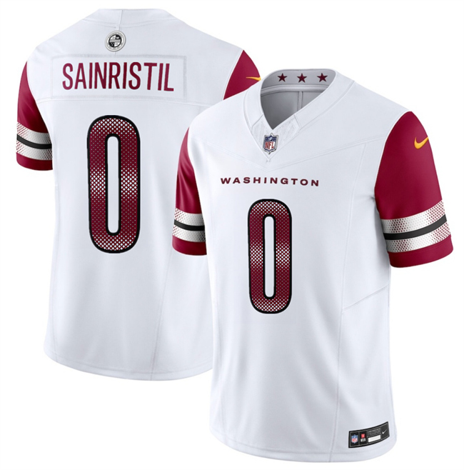 Personalized Men’s Washington Commanders #0 Mike Sainristill White 2025 F.U.S.E. Limited Stitched Football Jersey