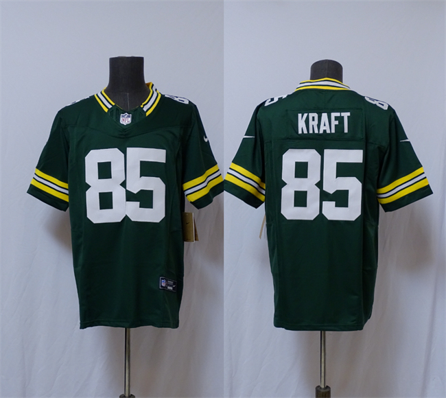 Personalized Men’s Green Bay Packers #85 Tucker Kraft Green 2025 F.U.S.E. Limited Stitched Football Jersey