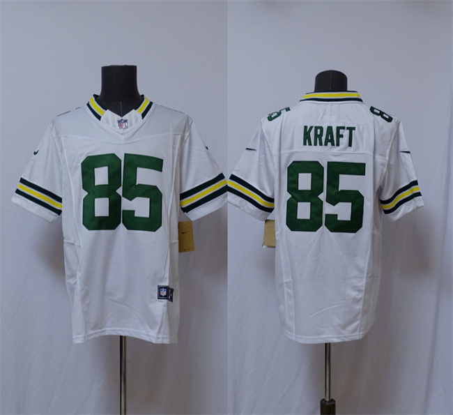 Personalized Men’s Green Bay Packers #85 Tucker Kraft White 2025 F.U.S.E. Limited Stitched Football Jersey