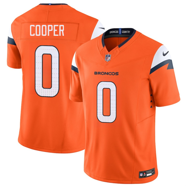 Personalized Men’s Denver Broncos #0 Jonathon Cooper Orange 2025 F.U.S.E. Limited Stitched Football Jersey