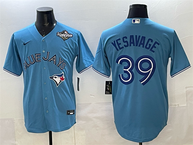 Personalized Men’s Toronto Blue Jays #39 Trey Yesavage Blue 2025 World Series Home Cool Base Stitched Baseball Jersey