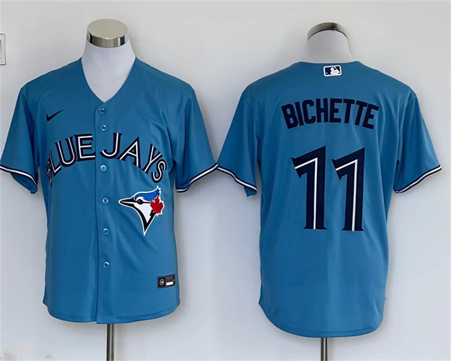 Personalized Men’s Toronto Blue Jays #11 Bo Bichette Blue Cool Base Stitched Baseball Jersey