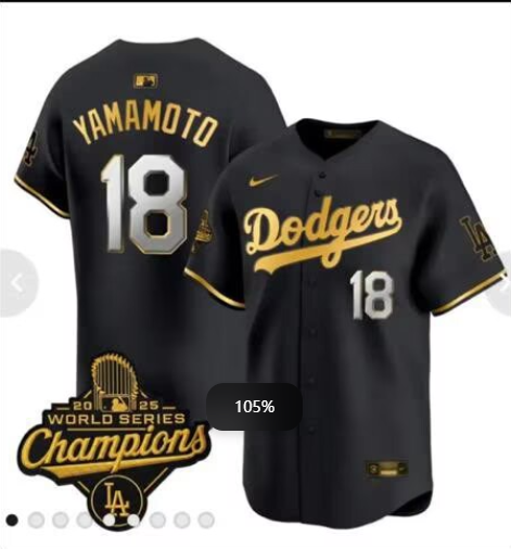 Personalized Men’s Los Angeles Dodgers #18 Yoshinobu Yamamoto Black 2025 World Series Champions Patch Cool Base Stitched Baseball Jersey