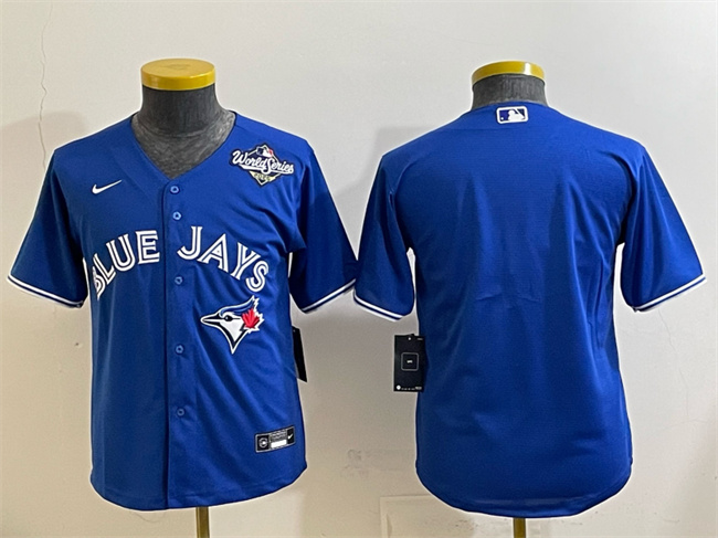 Personalized Youth Toronto Blue Jays Blank Royal 2025 World Series Cool Base Stitched Baseball Jersey