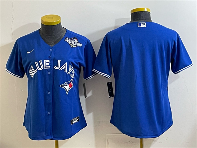 Personalized Women’s Toronto Blue Jays Blank Royal 2025 World Series Cool Base Stitched Baseball Jersey(Run Small)