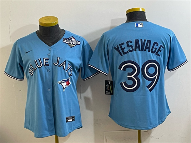 Personalized Women’s Toronto Blue Jays #39 Trey Yesavage Blue 2025 World Series Cool Base Stitched Baseball Jersey(Run Small)